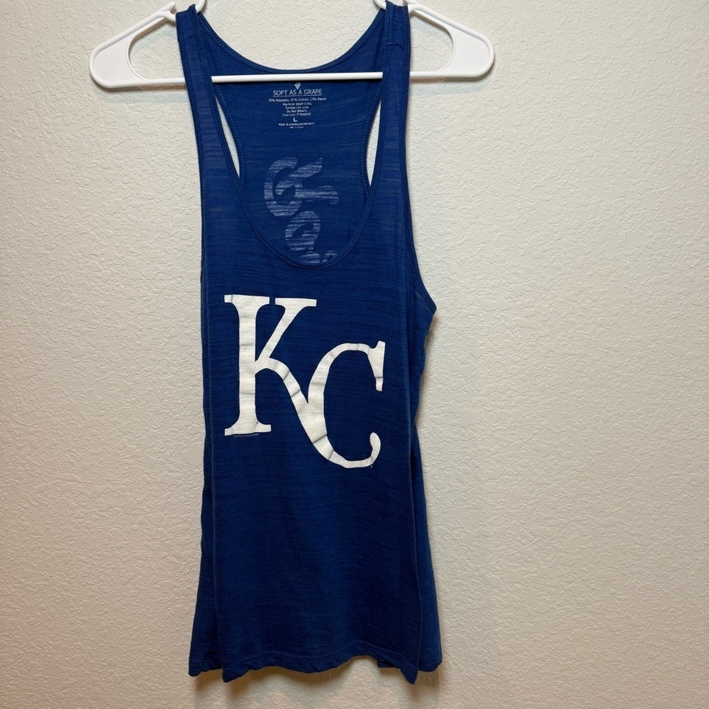 KC Women's Navy Tank Top - Picture 2 of 4